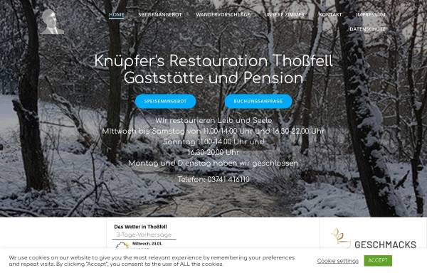 Vorschau von www.knuepfers-restauration.de, Knüpfers Restauration Thossfell