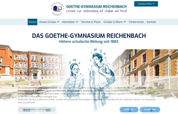 Vorschau von www.goethe-gymnasium-reichenbach.de, Goethe Gymnasium Reichenbach