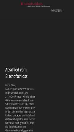 Vorschau der mobilen Webseite www.bischofschloss.de, Mindness Hotel Bischofschloss