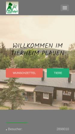 Vorschau der mobilen Webseite tierheim-kemmler.de, Tierheim Plauen