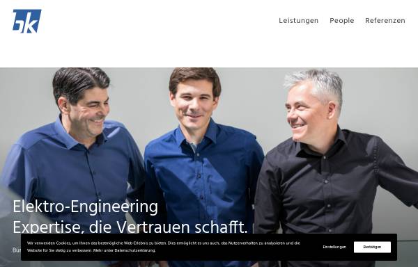 Vorschau von bkag.ch, Bürgin & Keller Management & Engineering AG