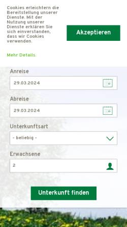 Vorschau der mobilen Webseite www.gehrenberg-bodensee.de, Tourismusgemeinschaft Gehrenberg-Bodensee e.V.