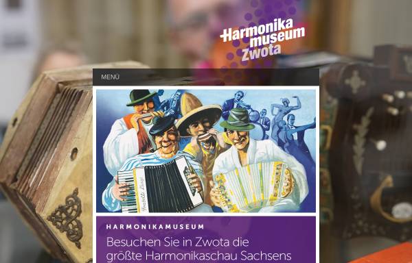 Vorschau von harmonikamuseum-zwota.de, Harmonikamuseum Zwota