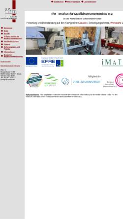 Vorschau der mobilen Webseite www.ifm-zwota.de, Institut für Musikinstrumentenbau