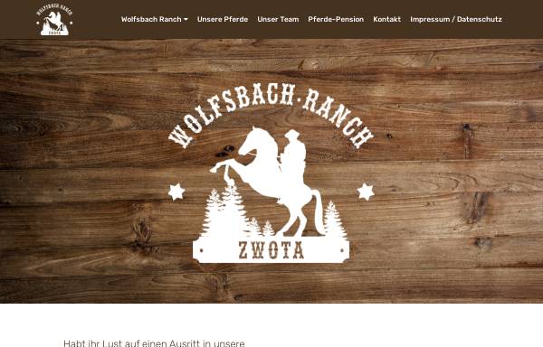 Vorschau von www.wolfsbach-ranch.de, Wolfsbachranch