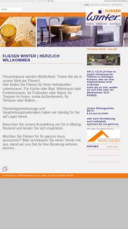Vorschau der mobilen Webseite www.winter-fliesen.de, Fliesen Winter GmbH