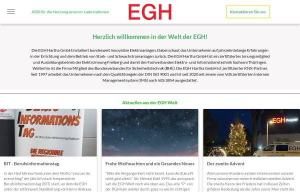 Vorschau von www.egh-gmbh.com, EGH Elektrogesellschaft Hartha mbH