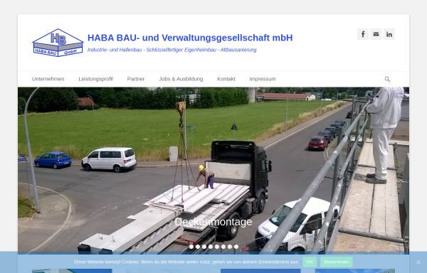 Vorschau von www.haba-bau.de, HABA Bau- und Verwaltungsgesellschaft mbH