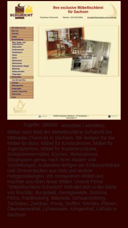 Vorschau der mobilen Webseite www.tischlerei-schuricht.de, Tischlerei Henning Schuricht