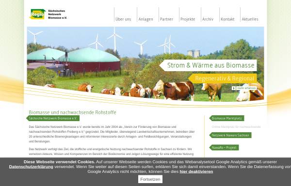 Vorschau von www.biomasse-freiberg.de, Biomasse-Verein Freiberg