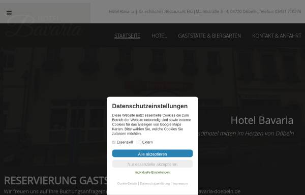 Vorschau von www.bavaria-doebeln.de, Hotel 