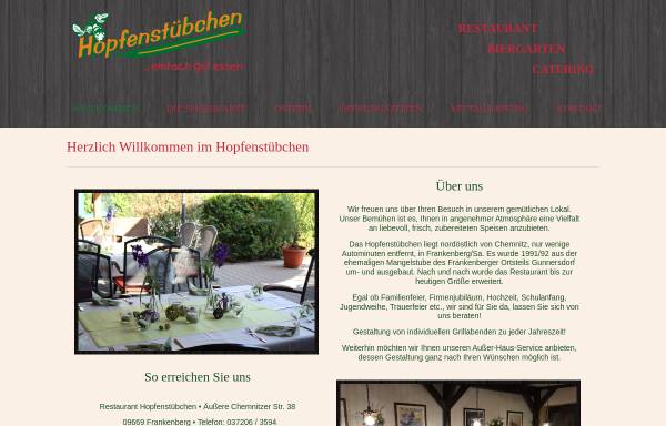 Vorschau von www.hopfenstuebchen.net, Gaststätte Hopfenstübchen
