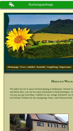 Vorschau der mobilen Webseite www.saechsische-schweiz.info, Ferienwohnung Fischer