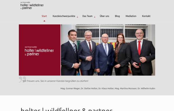Rechtsanwälte und Strafverteidiger Holter und Wildfellner, Grieskirchen
