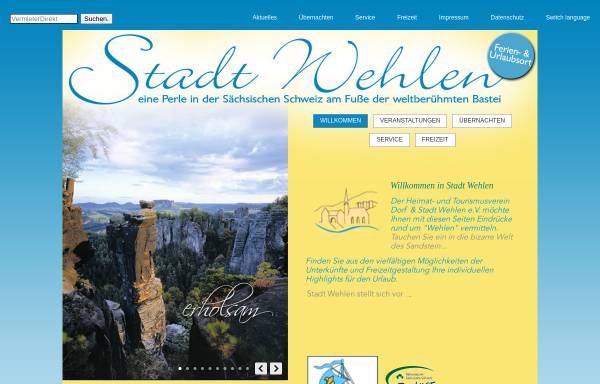 Vorschau von www.stadt-wehlen.de, Stadt Wehlen