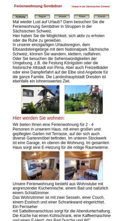 Vorschau der mobilen Webseite www.ferienhaus-sembdner.de, Ferienhaus Sembdner