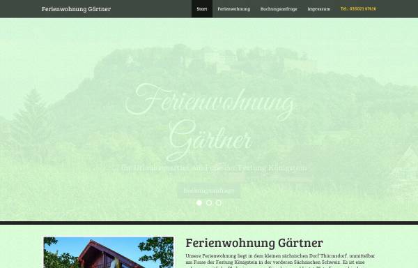 Vorschau von www.ferienwohnung-gaertner.de, Ferienwohnung Gärtner