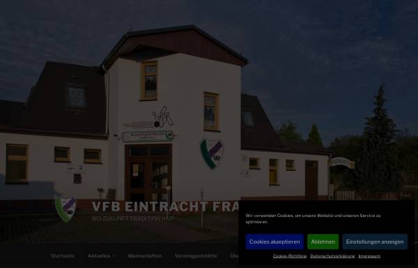 Vorschau von www.vfb-eintracht-fraureuth.de, VfB Eintracht Fraureuth e.V.