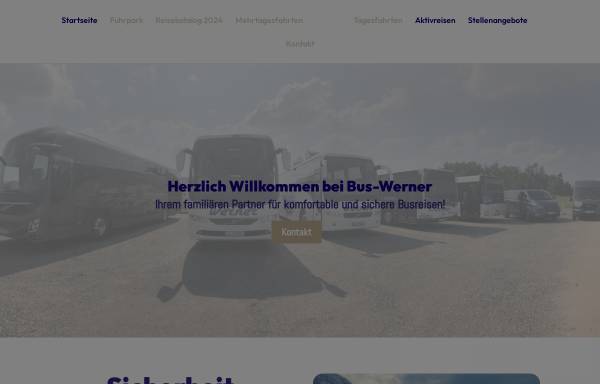 Vorschau von www.bus-werner.de, Busbetrieb Dietmar Werner