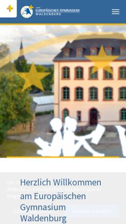 Vorschau der mobilen Webseite www.eurogymnasium-waldenburg.de, Europäisches Gymnasium
