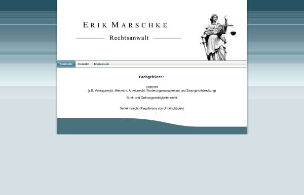 Vorschau von www.rechtsanwalt-marschke.de, Erik Marschke - Rechtsanwalt