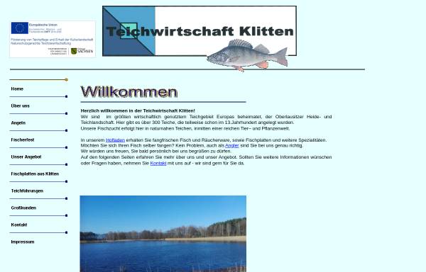 Vorschau von www.fischerei-klitten.de, Fischerei Klitten