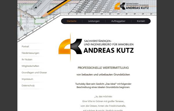 Vorschau von www.andreaskutz.de, Andreas Kutz - Ihr Partner in Sachen Immobilien