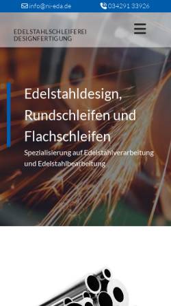 Vorschau der mobilen Webseite www.ni-eda.de, NI-EDA Edelschleiferei + Designanfertigung