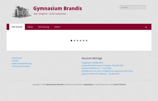 Vorschau von www.gymnasium-brandis.de, Gymnasium Brandis