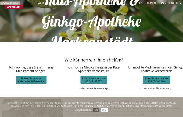 Vorschau von www.gesundheitstempel.de, Rats-Apotheke Markranstädt