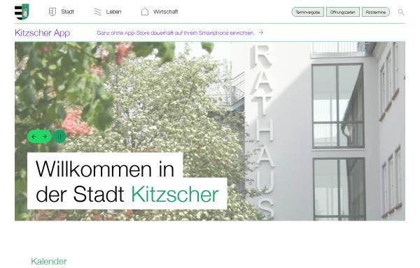 Vorschau von www.kitzscher.de, Stadt Kitzscher