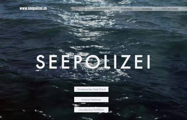 Vorschau von www.seepolizei.ch, Schweizerische Dienststellen der Seepolizei in Internet