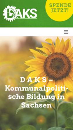 Vorschau der mobilen Webseite www.daksev.de, DAKS e.V.