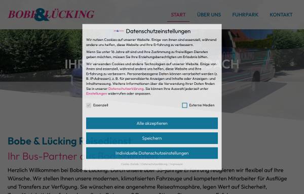 Vorschau von reisedienst-in-sylbach.de, Reisedienst Bobe und Lücking