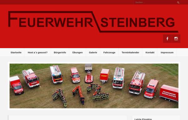 Vorschau von www.feuerwehr-steinberg.de, Freiwillige Feuerwehr Steinberg