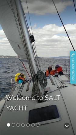 Vorschau der mobilen Webseite www.saltyacht.com, Salt Yacht GmbH