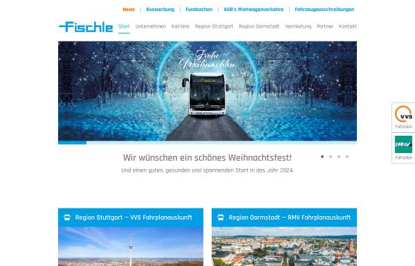 Vorschau von www.fischle.de, Esslinger Omnibus Verkehr E. Fischle GmbH & Co KG.