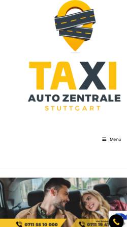Vorschau der mobilen Webseite taxi-auto-zentrale.de, Taxis in Stuttgart