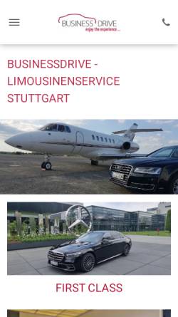 Vorschau der mobilen Webseite businessdrive.de, Lischka Limousinen- und Chauffeurservice