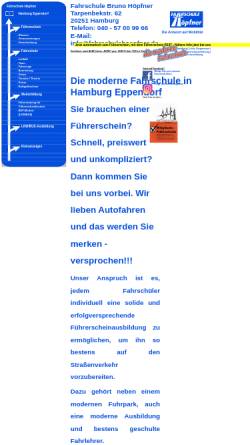 Vorschau der mobilen Webseite www.fahrschulehoepfner.de, Fahrschule Höpfner