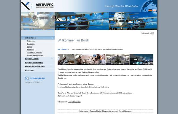 Vorschau von www.airtraffic.de, Air Traffic Euro Charter GmbH