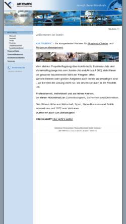 Vorschau der mobilen Webseite www.airtraffic.de, Air Traffic Euro Charter GmbH