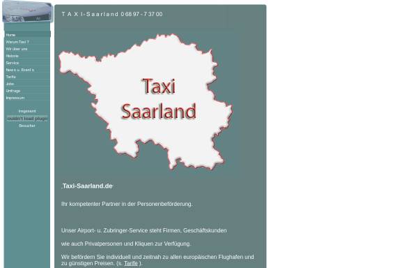 Vorschau von www.taxi-dudweiler.de, Taxi und Personentransferdienst Heinz-Günther Schulz Dudweiler
