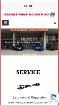 Vorschau der mobilen Webseite www.alfatuning.ch, Alfa Romeo Garage Hadorn, Bern