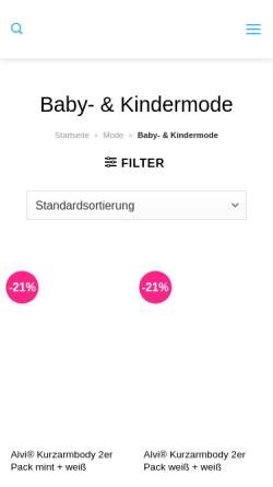 Vorschau der mobilen Webseite www.bambini-kindermoden.de, Bambini Kindermoden