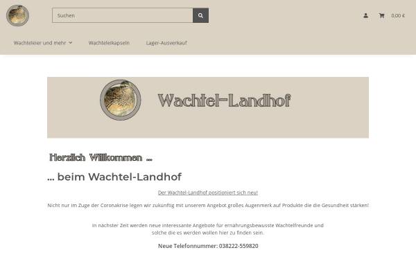 Vorschau von www.wachtel-landhof.de, Wachtel-Landhof