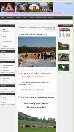 Vorschau der mobilen Webseite hassberglama.de, Hassberglama.de, Stefan Lettner