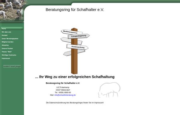 Vorschau von www.schaeferberatung.de, Beratungsring für Schafhalter e.V.
