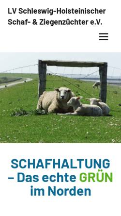 Vorschau der mobilen Webseite schafzucht-kiel.de, Landesverband Schleswig-Holsteinischer Schafzüchter e.V.