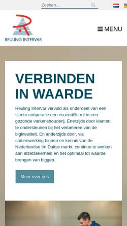 Vorschau der mobilen Webseite www.reuling.nl, Reuling Intervar B.V.